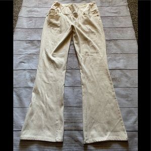 Light yellow skinny jeans